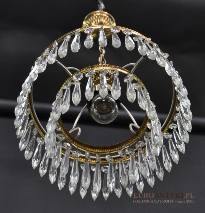 lampa sufitowa z kryształami